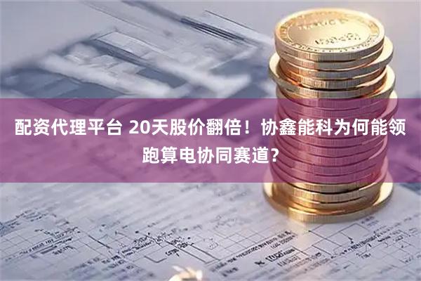 配资代理平台 20天股价翻倍！协鑫能科为何能领跑算电协同赛道？